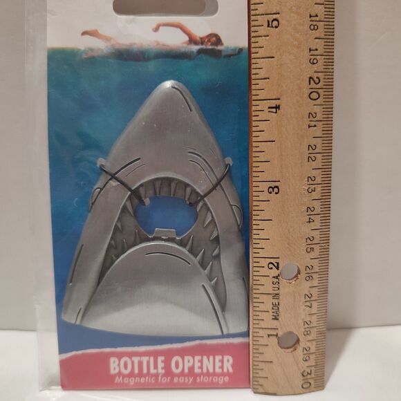 Jaws Shark Bottle Opener Heavy Duty Official Movie Metal Collectible Tool - Picture 2 of 2